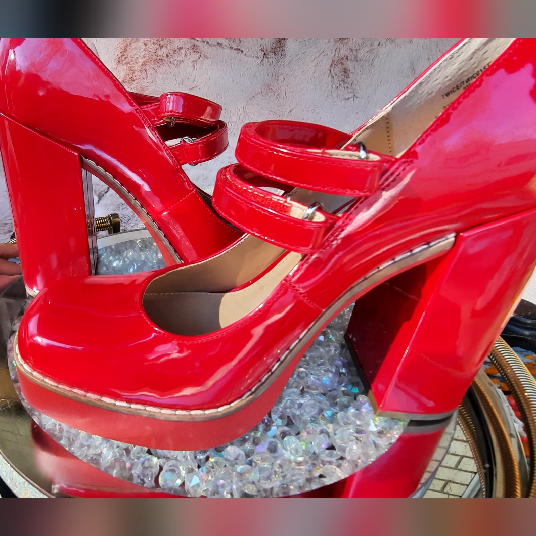 Steve Madden Red Patent Platform